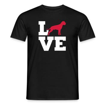 Boxer - Männer T-Shirt - Schwarz - Vorne - AI Model Male 178 light (178cm)