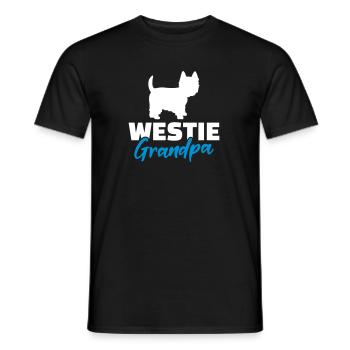 Westie - Men's T-Shirt - black - Front - AI Model Male 178 light (178cm)
