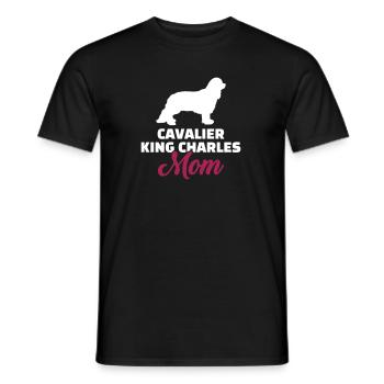 Cavalier King Charles - Men's T-Shirt - black - Front - AI Model Male 178 light (178cm)