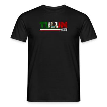 Vintage Tulum Mexicans Tourists Distressed - Men's T-Shirt - black - Front - AI Model Male 178 light (178cm)