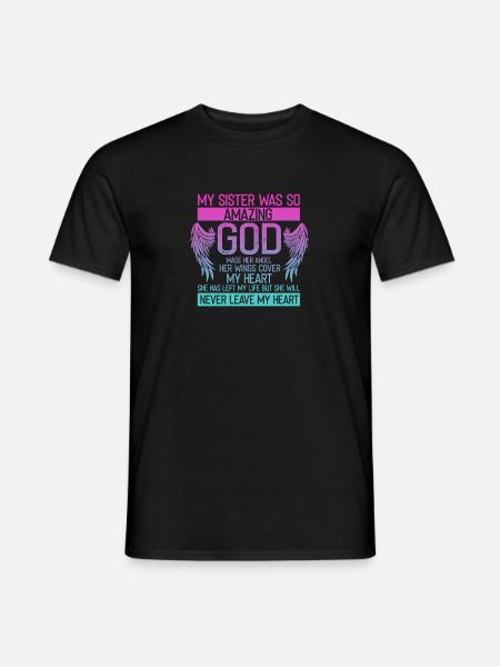 Deuil d’ange bien-aimé inspirant - T-shirt homme - noir