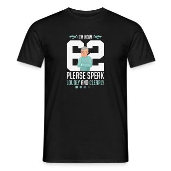 Humorvoller älterer sarkastischer Großvater 62. Geburtstag - Männer T-Shirt - Schwarz - Vorne - AI Model Male 178 light (178cm)