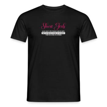 Humorous Short Christians Ladies Statements - Men's T-Shirt - black - Front - AI Model Male 178 light (178cm)