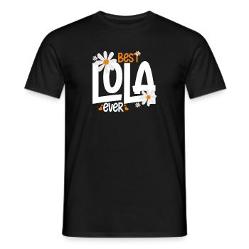 Novelty Lola's Grandmother Nan Nanny Filipino - Men's T-Shirt - black - Front - AI Model Male 178 light (178cm)