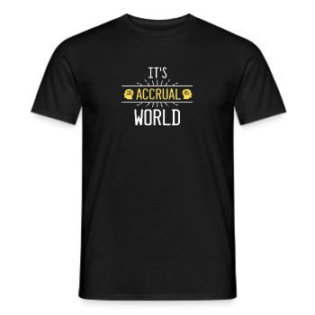 Hilarant Comptabilité d’exercice mondiale Comical Accountancy - T-shirt homme - noir - Devant - AI Model Male 178 light (178cm)