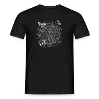 Humoristique Steampunk Horloge Mécanique Sarcastique - T-shirt homme - noir - Devant - AI Model Male 178 light (178cm)