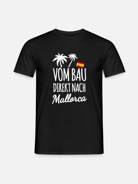 Bauarbeiter in Mallorca - Männer T-Shirt - Schwarz