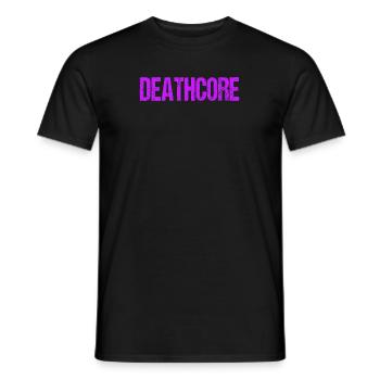 Lustiges Deathcore Pink Sarkastischer Metal - Männer T-Shirt - Schwarz - Vorne - AI Model Male 178 light (178cm)