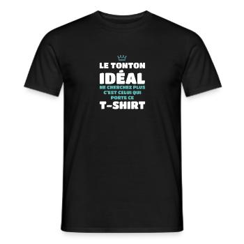 The ideal Uncle look no further is me - Men's T-Shirt - black - Front - AI Model Male 178 light (178cm)