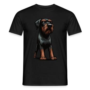 Deutsch Drahthaar Deutsch-Drahthaar Besitzer - Männer T-Shirt - Schwarz - Vorne - AI Model Male 178 light (178cm)