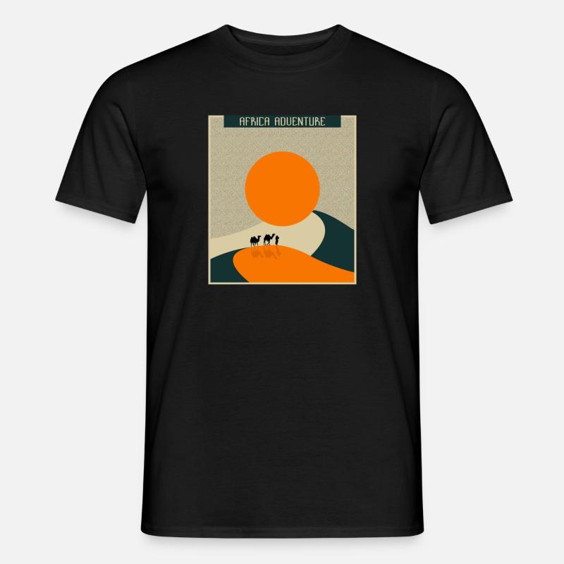 Afrika ,wüste, sonne, - Männer T-Shirt - Schwarz
