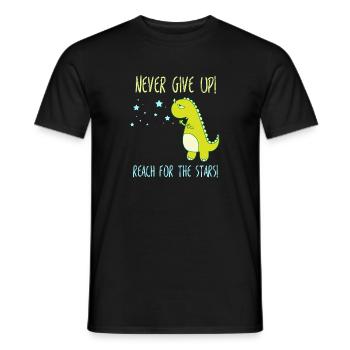 aufgeben Geschenk tot Stern Sternen Dino - Männer T-Shirt - Schwarz - Vorne - AI Model Male 178 light (178cm)