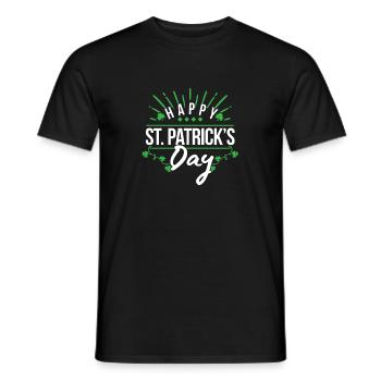 Saint Patricks Day gift Ireland rock beer - Men's T-Shirt - black - Front - AI Model Male 178 light (178cm)