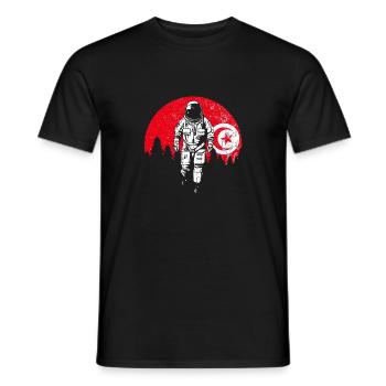 Tunisie - T-shirt homme - noir - Devant - AI Model Male 178 light (178cm)