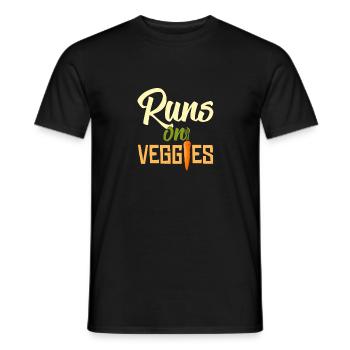 Assaut les légumes végétarien cadeau végétalien - T-shirt homme - noir - Devant - AI Model Male 178 light (178cm)