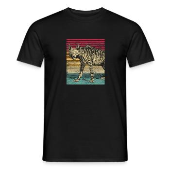 Hyène Hyène Afrique Schadenfreude Safari Savannah - T-shirt homme - noir - Devant - AI Model Male 178 light (178cm)