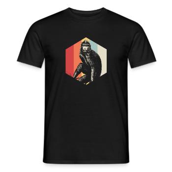 Monkey Primate Gorilla Chimpanzee Animal Zoo Animal Park - Men's T-Shirt - black - Front - AI Model Male 178 light (178cm)