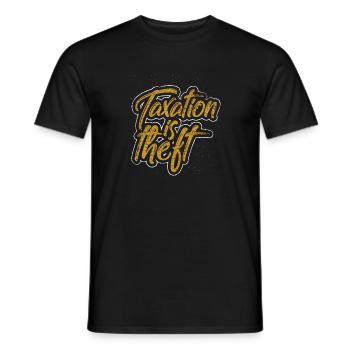 Taxes Bureau de l'impôt Capitalisme libertaire Panama - T-shirt homme - noir - Devant - AI Model Male 178 light (178cm)