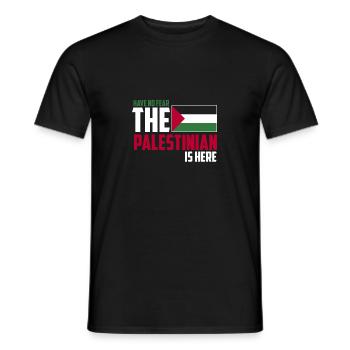 Palestine - T-shirt homme - noir - Devant - AI Model Male 178 light (178cm)