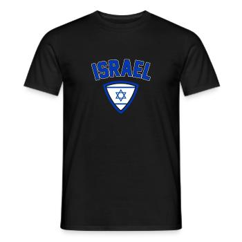 Israel - Men's T-Shirt - black - Front - AI Model Male 178 light (178cm)