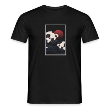 Japan - Men's T-Shirt - black - Front - AI Model Male 178 light (178cm)