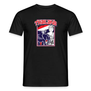 Thailand - Men's T-Shirt - black - Front - AI Model Male 178 light (178cm)
