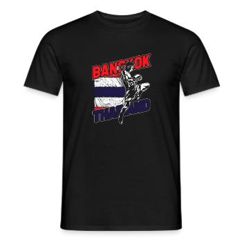 Thaïlande - T-shirt homme - noir - Devant - AI Model Male 178 light (178cm)