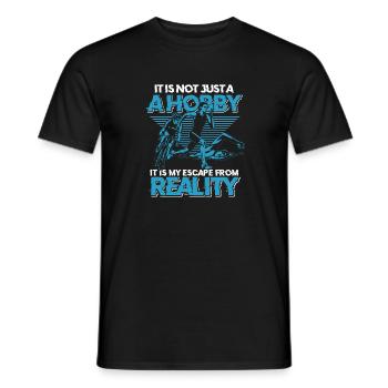 Triathlon - Männer T-Shirt - Schwarz - Vorne - AI Model Male 178 light (178cm)