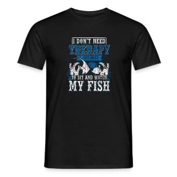 Aquarium - Männer T-Shirt - Schwarz - Vorne - AI Model Male 178 light (178cm)