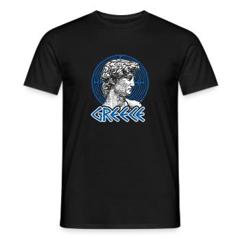 Greece Greek Athens Ancient homeland - Men's T-Shirt - black - Front - AI Model Male 178 light (178cm)