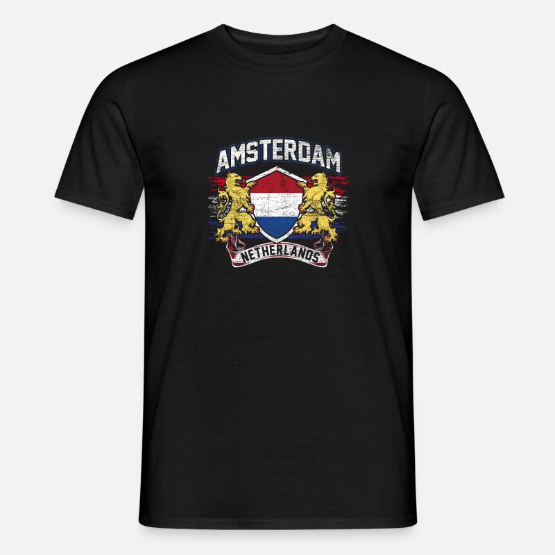 Amsterdam - Männer T-Shirt - Schwarz