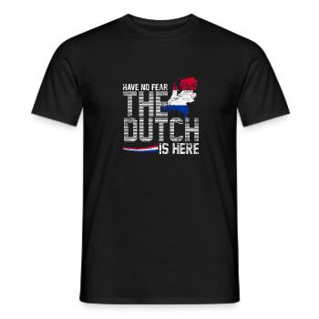 Netherlands - Men's T-Shirt - black - Front - AI Model Male 178 light (178cm)