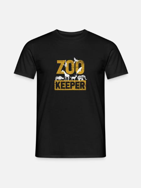 Zoo animal Zoo Zoo animal keeper - Men's T-Shirt - black