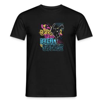 Street Dance - Men's T-Shirt - black - Front - AI Model Male 178 light (178cm)