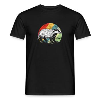 blaireau - T-shirt homme - noir - Devant - AI Model Male 178 light (178cm)