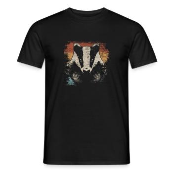 blaireau - T-shirt homme - noir - Devant - AI Model Male 178 light (178cm)
