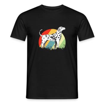 Dalmatien - T-shirt homme - noir - Devant - AI Model Male 178 light (178cm)