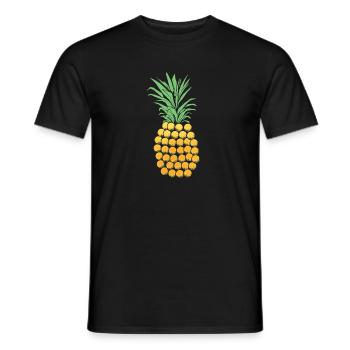 Golf Ananas Cadeau - T-shirt homme - noir - Devant - AI Model Male 178 light (178cm)