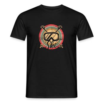 Ski - T-shirt homme - noir - Devant - AI Model Male 178 light (178cm)