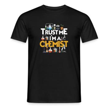 chemist - Men's T-Shirt - black - Front - AI Model Male 178 light (178cm)