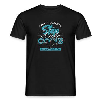 Vache - T-shirt homme - noir - Devant - AI Model Male 178 light (178cm)