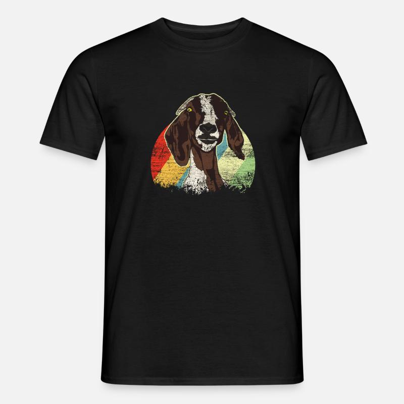 Ziege - Männer T-Shirt - Schwarz