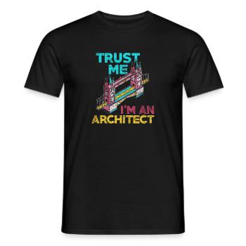 Architekt - Männer T-Shirt - Schwarz - Vorne - AI Model Male 178 light (178cm)