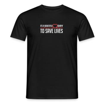 schöner Tag, Lebenkrankenschwestergeschenk zu retten - Männer T-Shirt - Schwarz - Vorne - AI Model Male 178 light (178cm)
