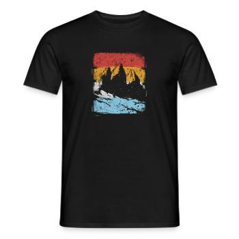 Cadeau Dolomites Vintage - T-shirt homme - noir - Devant - AI Model Male 178 light (178cm)
