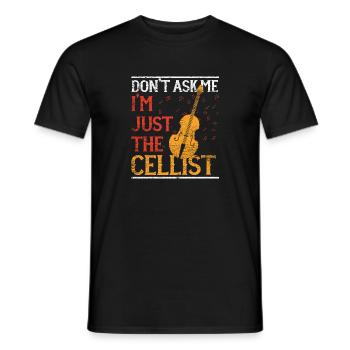 Orchestra per violoncello - T-shirt uomo - nero - Fronte - AI Model Male 178 light (178cm)