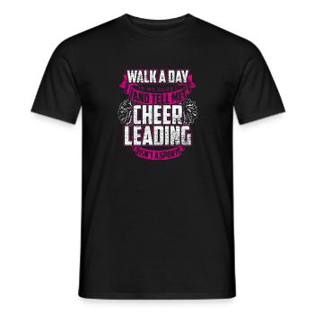 Cheerleading Sport Geschenk - Männer T-Shirt - Schwarz - Vorne - AI Model Male 178 light (178cm)
