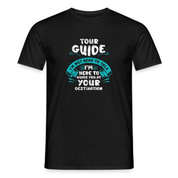 Les guides touristiques - T-shirt homme - noir - Devant - AI Model Male 178 light (178cm)