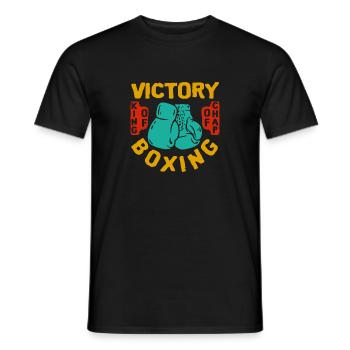 Boxing Boxer Martial Arts Boxing Glove Gift Idea - Men's T-Shirt - black - Front - AI Model Male 178 light (178cm)