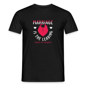 Proposition de mariage mariage mariage idée de cadeau de fiançailles - T-shirt homme - noir - Devant - AI Model Male 178 light (178cm)